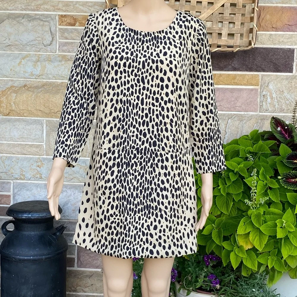 J. Crew Factory Jules Leopard Print Shift‎ Dress